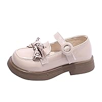 Fashion Spring and Summer Children Casual Shoes Girls Leather Shoes Thick Soles Non Slip Buckle Patterns Bow