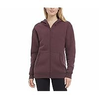 Danskin Women's Ultra Cozy Fleece Full Zip Hooded Jacket