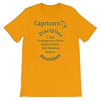 Astrology Apparel Capricon Zodiac T-Shirt Gold