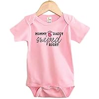 Funny Onesie/Mommy and Daddy Swiped Right/Swiped Right Bodysuit/Sublimated Design/Super Soft Romper