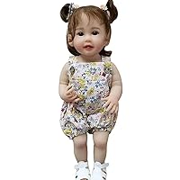 Lonian 19 Inch 48cm Reborn Baby Doll with Cuddly Body Realistic Doll (Brown  Eyes)