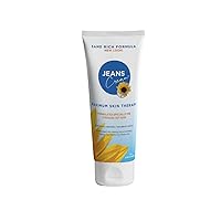 Jeans Maximum Skin Therapy Cream with Aloe & Vitamin E. Moisturizing Cream for Dry & Sensitive Skin affected by many causes such as Radiation Treatment, Sunburn, Itchiness & Redness 7oz