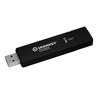 Kingston Ironkey D500S 16GB Encrypted Flash Drive | Dual Hidden Partition | FIPS 140-3 Level 3 | XTS-AES 256-bit | BadUSB and Brute Force Protection | Multi-Pin Option | IKD500S/16GB,Black