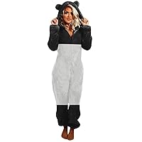 Women's Jumpsuits, Rompers & Overalls, Beach Outfit for Women White Jumpsuits Rombershorts Long Sleeve Hooded Jumpsuit Pajamas Casual Winter Warm Rompe Sleepwear Shorts and Shirt (XL, White)