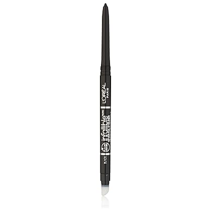 L’Oréal Paris Makeup Infallible Never Fail Original Mechanical Pencil Eyeliner with Built in Sharpener, Black, 1 Count