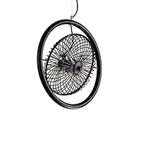 Pendant Lamp Black Rustic Retro Wired Metal Pendant Lamp Fixture Vintage Industrial Fan Ceiling Light for Farmhouse Bedroom Dining Room Hallway Lighting Loft Home Office Restaurant Bar Suspensio