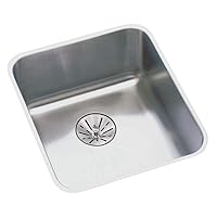 Elkay ELUHAD141455PD Lustertone Classic Single Bowl Undermount Stainless Steel ADA Sink with Perfect Drain