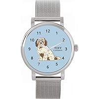 Beige Brown Cavachon Dog Watch