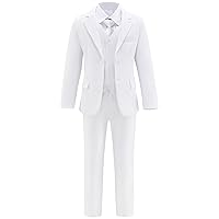 Boys Suit for Kids 6 Pieces Formal Dresswear Set Teen Boys Tuxedo Suits for Wedding Graduation