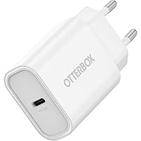OtterBox EU Standard 20W USB-C PD Wall Charger, Fast Charge for Smartphones and Tablets, Drop Resistant, Rugged, Ultra Durable, White
