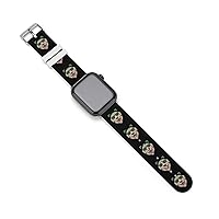 Dog Head Eyeglasses St. Patrick's Day Silicone Strap Sports Watch Bands Soft Watch Replacement Strap for Women Men