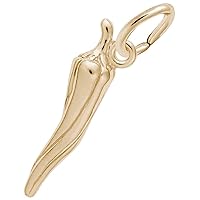 Rembrandt Charms Chili Pepper Charm, Gold Plated Silver