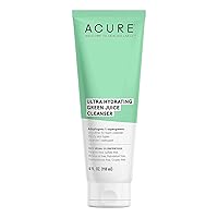 Ultra Hydrating Green Juice Face Cleanser - Day & Night Facial Cleansing Foam, 4 fl oz