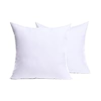 Euro Throw Pillows Insert (Pack of 2, White) 26 x 26 Inches (Suitable for 25-27 pillowcase.), Bed Pillows for Sleeping European Size, Bed and Couch Pillows, Decorative Pillows