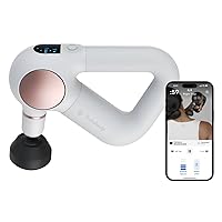 Theragun Sense Percussion Massage Gun - Deep Tissue Personal Massager with Preloaded Breathwork Routines for Stress Relief, Pain Relief & Muscle Soreness in Neck, Back, Leg, Knee, and Shoulder (White)