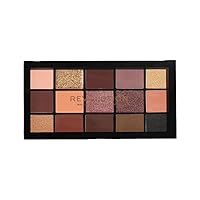 Makeup Revolution Reloaded Palette, Makeup Eyeshadow Palette, Includes 15 Shades, Lasts All Day Long, Cruelty Free, Velvet Rose, 16.5g