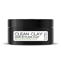 Clean Clay - Organic Hair Styling Clay, Fungal Acne Safe 100% Natural Hair Clay - 1.4 oz