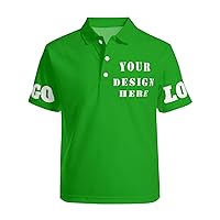 Polo Shirts for Men Add Your Text Picture Name Logo Personalized Work Shirt Multi-Color 4 Sides Short Sleeve