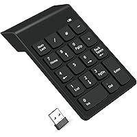 Wireless Number Pad, Numeric Keypad 10 Key USB Keyboard, Financial Accounting Numpad for Laptop,Notebook,PC,Desktop,Surface Pro