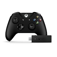 Microsoft CWT-00001 Xbox Controller and Wireless Adapter for Windows (Renewed)