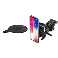 iOttie Easy One Touch 4 Dash & Windshield Car Mount Phone Holder and iPhone Xs Max R 8 Plus 7 Samsung | iOttie Adhesive Dashboard Pad for iOttie Car Mounts Flexible Dashboard Pad for Curved Surfaces