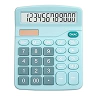 12 Digit Desk Solar Calculator Large Buttons Financial Business Accounting Tool Big Buttons for School Student (Color : D)