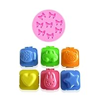 YunKo Mini Bows Silicone Mold and 6 set Fish Car Heart Shape Egg Sushi Rice Mold