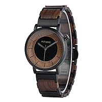 HUTAOMU Wooden Watch for Women, Casual Wood Watches,Minimalist Fashionable Style Wooden Watch Women,NO Odor,Comfort Touch,Perfect for Gifts