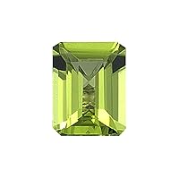 Natural Peridot Emerald Shape AAA Quality from 5x3mm-12x10mm
