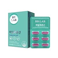BB LAB Hyaluronic Acid Capsule Supplement, Skin moisturization, Fish Collagen, Elastin, Vitamin C, zinc, probiotics Culture, Vitamin A- 30 Ct