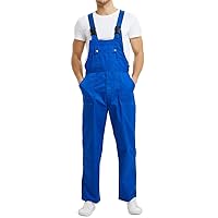 TopTie Men's Bib Overall Mid-weight Coverall Big and Tall with Tool Pockets, Workwear Apparel