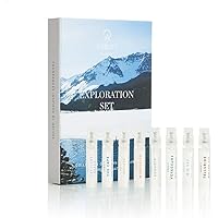 Abbott Exploration Perfume Gift Set - Mini Perfume Sampler Set for Men & Women, Long Lasting Fragrance, Clean, Vegan, Paraben-Free, Cruelty-Free, Set of 8 (2 ml)