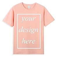 Custom T Shirts for Men Women Design Your Own Add Text Logo Image Customized Cotton Tees Tops