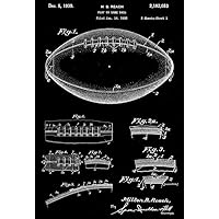 1939 - Football Ball - Play Or Game Ball - M. B. Reach - Patent Art Magnet