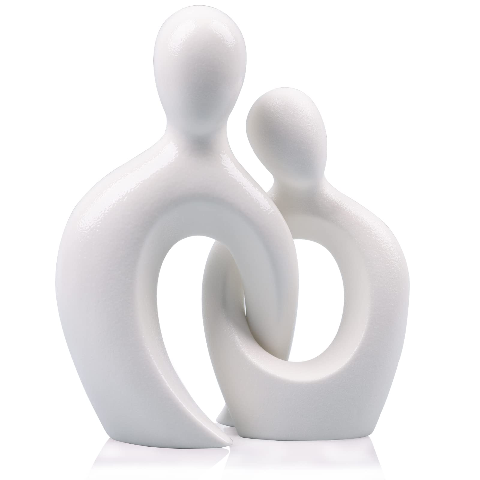 Mua DOVDOV Ceramic Couple Statue, Modern Home Decor Statue, White ...