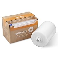 Wevac 8” x 150’ Food Vacuum Seal Roll Keeper with Cutter, Ideal Vacuum Sealer Bags for Food Saver, BPA Free, Commercial Grade, Great for Storage, Meal prep and Sous Vide (8