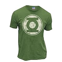 Junk Food Green Lantern Kelly Green Distressed Logo Mens T-Shirt Tee