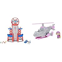 Paw Patrol, Movie Ultimate City 3ft. Tall Transforming Tower with 6 Action Figures, Toy Car, Lights and Sounds and Skye Deluxe Movie Transforming Toy Car