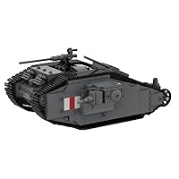 Mark-II Tank Military Model Assembly Toy, Building Blocks Set, Blocks Set for Adults and Kids,Childrens Birthday Gift Assembled Toys (748PCS/Dark Grey)