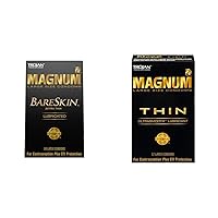 Magnum Bareskin 10 Count and Magnum Thin 12 Count Large Condoms