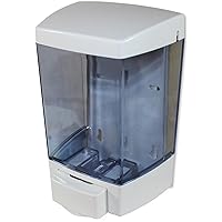 Impact ClearVu Plastic Soap Dispenser, 46 oz, 5.5 x 4.25 x 8.5, White