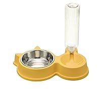 Dog Basin Dog/cat Bowl Double Bowl Automatic Drinking Water Food Basin Dog Bowl cat Water Bowl Anti-Tumble Rice Basin pet Supplies
