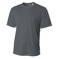 A4 Men's Short Sleeve Birds-Eye Mesh Crew