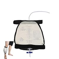 Ostomy Bag Cover, Thigh Bag Holder Catheter Leg Bag Strap Stabilization Device Washable and Reusable Elastic Leg Covers Drainage Thigh Concealed Pouch Pipe Cover