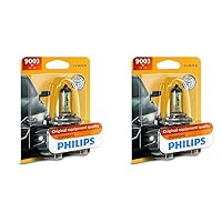 Philips 9003B1 Standard Halogen Replacement Headlight Bulb, 2 Pack