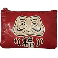Coin Wallet, CW Japanese Pattern, Coin Case, Approx. 2.8 x 3.9 inches (7 x 10