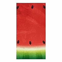 Summer Watermelon Kitchen Towels 1 Pack Dish Towels for Kitchen, Red Green Fruits Watercolor Absorbent Microfiber Hand Towels for Bathroom, Soft Tea Towels Bar Towels, 18 x 28 Inch