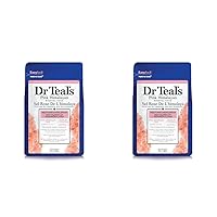 Dr Teal's Salt Soak with Pure Epsom Salt, Restore & Replenish with Pink Himalayan Mineral, 3 lbs (Pack of 2)