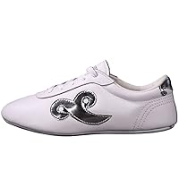 White (XC Plus) Microfiber Wushu Shoes for Chinese Kung Fu/Martial Arts/Tai Chi Shoes (38, Microfiber Wushu Shoes, White (XC))