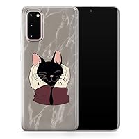 For Samsung Galaxy A12 5G - Cute Cat Phone Case, Funny Kitten Anime Tail Animal Cover - Thin Shockproof Slim Soft TPU Silicone - Design 1 - A99